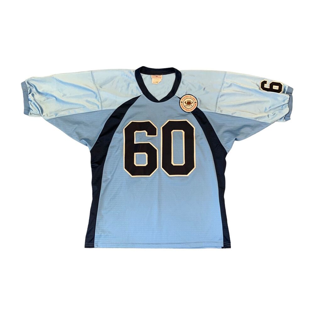 Staten Island Touch Tackle League Football Jersey Mens 2XL XXL Blue #60